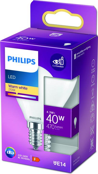 Produktbild Philips Led Classic (E14, 4.30 W, 470 lm, 1 x, F)