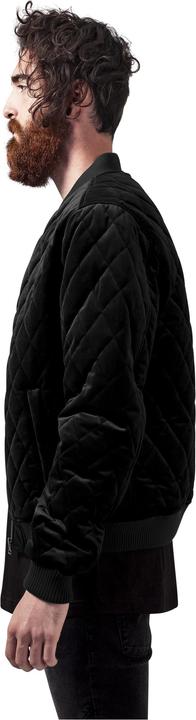 Actual product image Urban Classics Diamond Quilt Velvet Jacket (S)