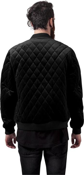 Actual product image Urban Classics Diamond Quilt Velvet Jacket (S)
