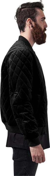 Actual product image Urban Classics Diamond Quilt Velvet Jacket (S)
