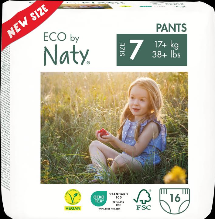 Image du produit Naty Couches-culottes bio (Taille 7, Pack, 16 pièce(s))