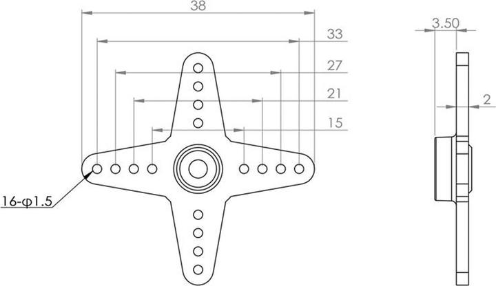 Image du produit Mks Servohorn Set - HV9767, HV9780, HV737, HV747/R