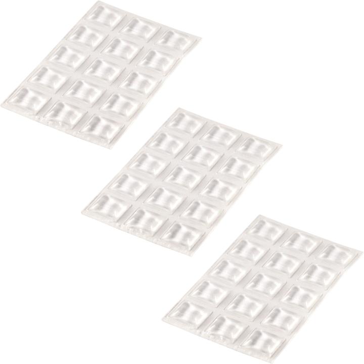 Immagine prodotto Helpmate Gummipuffer und Rutschstopper, 13x13x3,1 mm, transparent, 45 Stück (45 Pezzo/i)