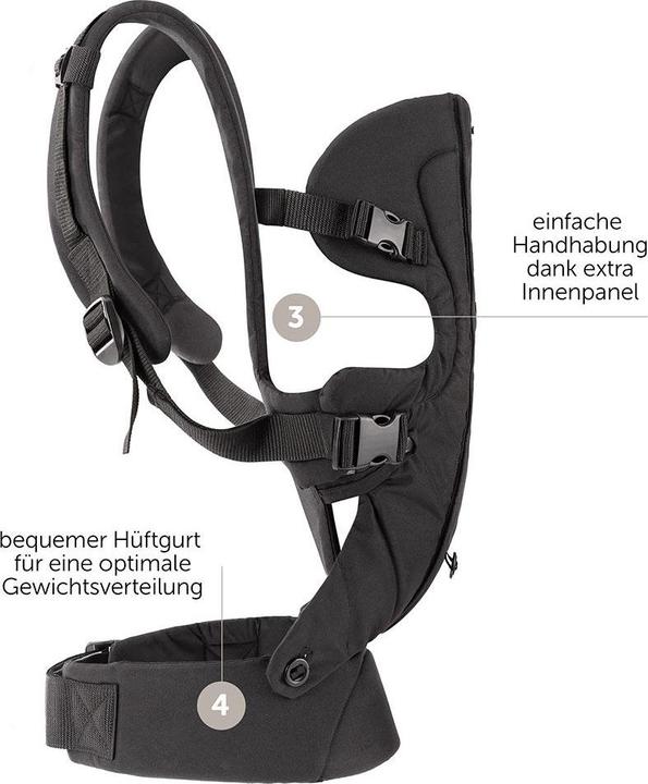 Produktbild Fillikid Babytragen & Tragetücher Babytrage Walk 4in1 - Schwarz