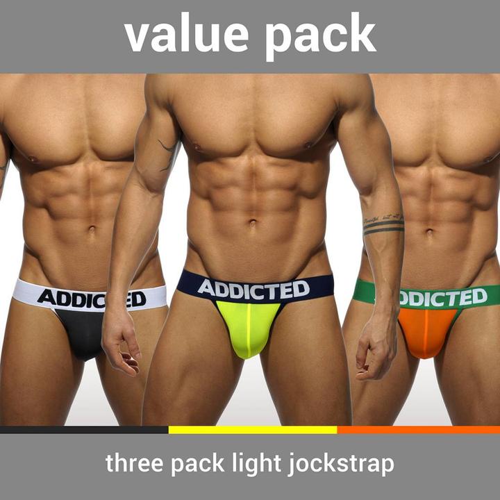 Produktbild Addicted Three Pack Light Jockstrap (3XL)