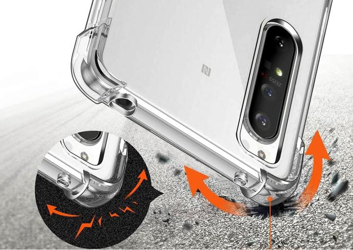 Actual product image Screenguard Sony Xperia 1 II Cover Crystal Soft Airbag Bumper (Sony Xperia 1 II)
