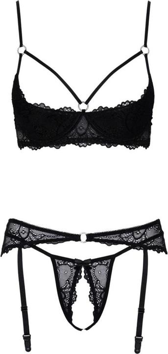 Actual product image Cottelli Collection 3-Piece Shelf Bra Set 85B/L (85 B)