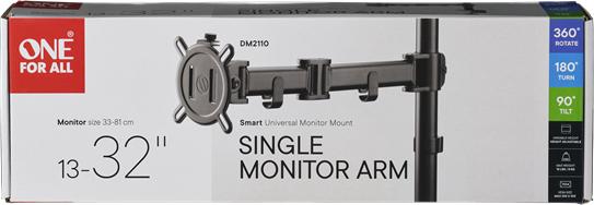 Image du produit One for All Support de moniteur Smart Single Black DM 2110 (Tables, 32.01")