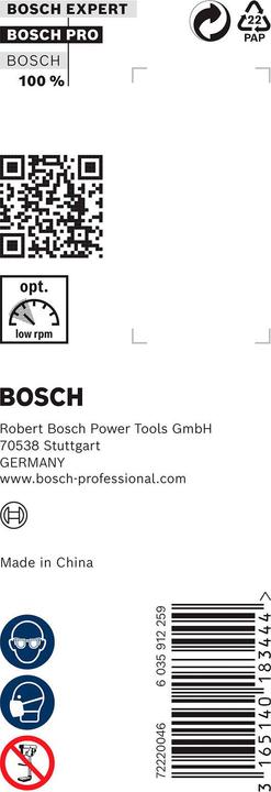 Immagine prodotto Bosch Professional Zubehör PRO Legno Punta per legno, 25 x 170 x 235 mm (11,1 mm)