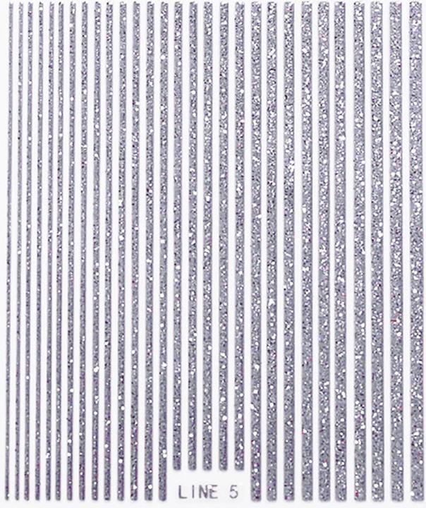 Actual product image JTI 3D nail tape - silver glitter (Silver)