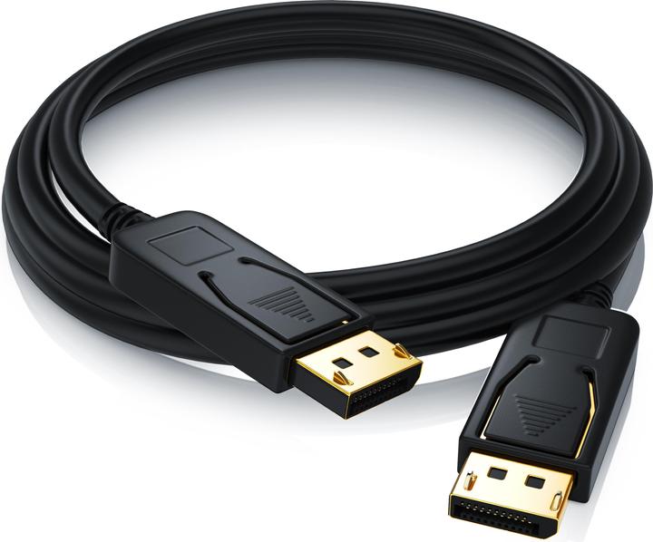 Produktbild CSL DisplayPort Kabel 4k 60Hz Ultra HD - DisplayPort 1.2 zu DP 4K 1.2 inkl. Audio-Übertragung (5 m, DisplayPort)