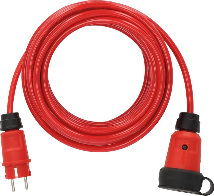 Brennenstuhl 9161100210 Strom Verlängerungskabel 16 A Schwarz, Rot 10 m H07BQ-F (10 m, CEE 7/3)
