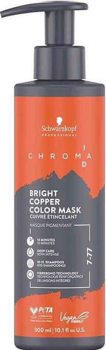 Image du produit Schwarzkopf Professional Chroma ID Bonding Color Mask 7-77 blond moyen cuivré extra (300 ml)