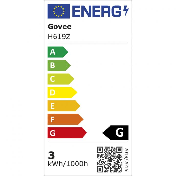 Energy Label Govee RGBIC LED Strip Light (RGBIC, 300 cm, Indoor)