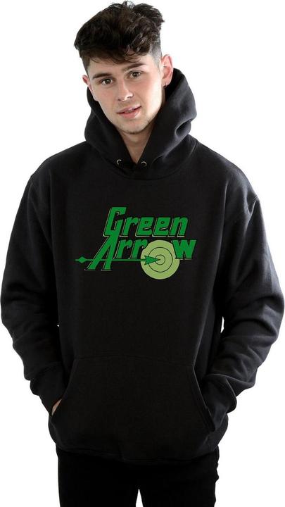 Immagine prodotto Green Arrow Text Logo Felpa con Cappuccio Uomo (XL)