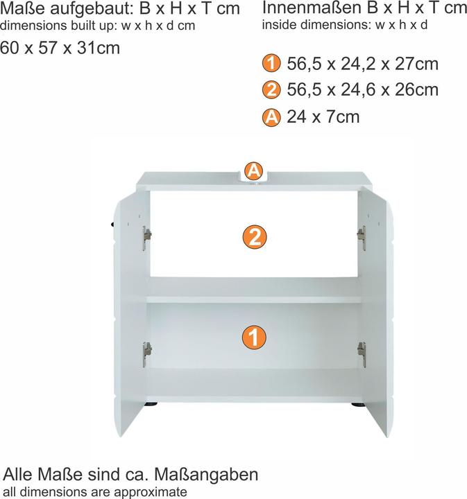 Produktbild Trendteam Skin Gloss (60 x 31 x 56 cm)