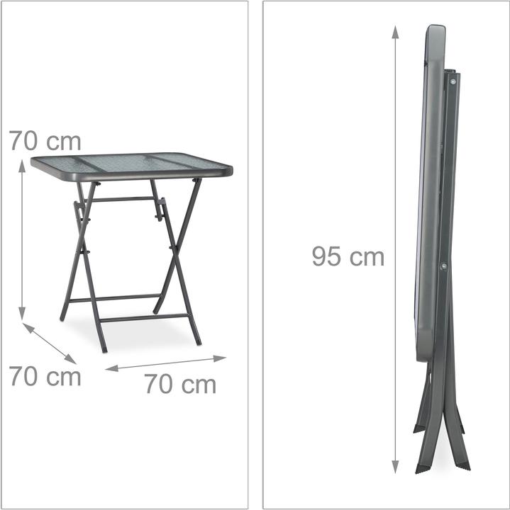Produktbild Relaxdays Balkontisch (70 cm)