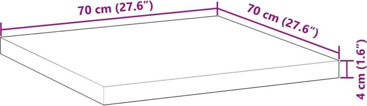 Produktbild VidaXL Braunsbedra (70 x 70 x 4 cm)