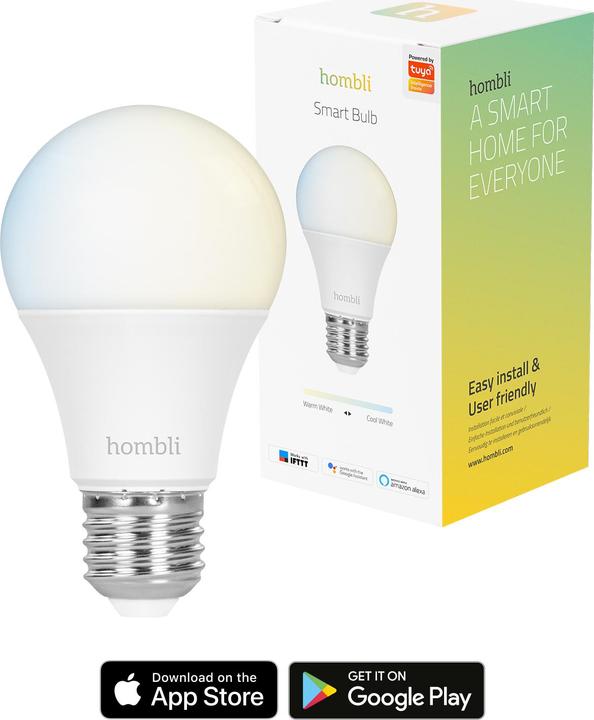 Produktbild Hombli Smart Bulb CCT (E27, 9 W, 800 lm, 1 x, F)