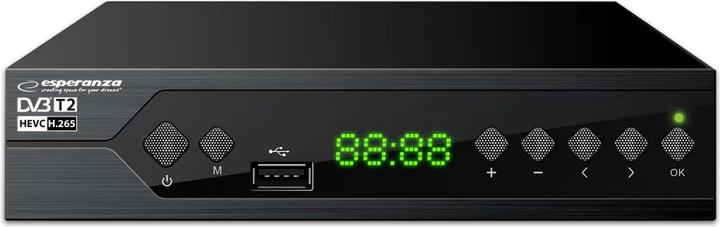 Actual product image Esperanza EV107R TV Set-Top-Box Kabel Schwarz (DVB-T2)