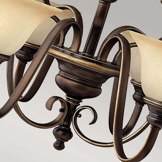 Actual product image Elstead Lighting Cello chandelier E27 9-light antique bronze (90.80 cm)