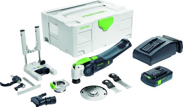 Actual product image Festool Battery Oscillator OSC 18 Li E-Basic Set