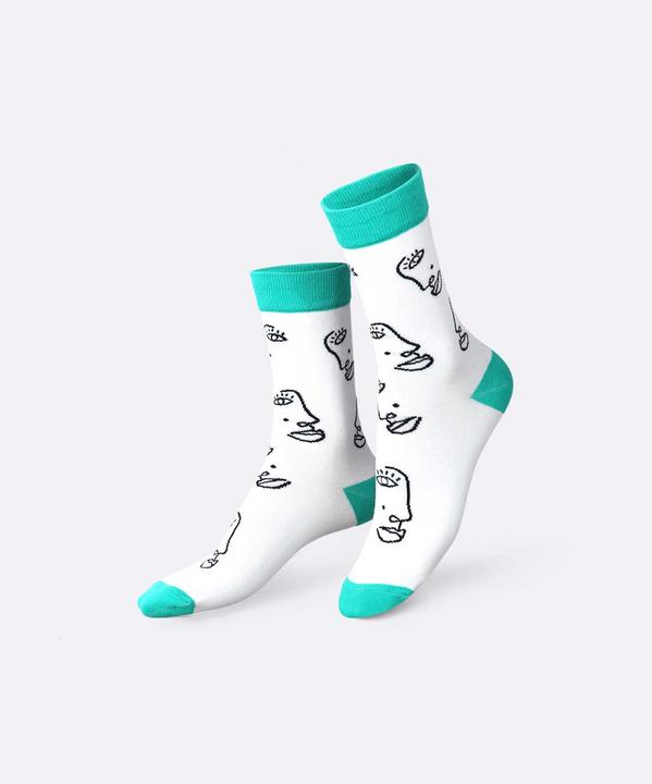 Eat My Socks Doodle Face Socken (One Size)