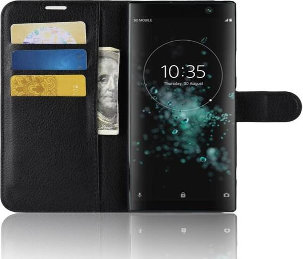 Actual product image MU Classic Litchi Leather Bookcover Series (Xperia XA2 Plus)
