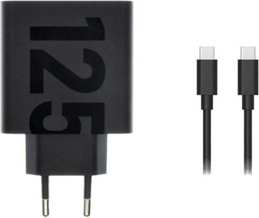 Image du produit Motorola Chargeur mural TurboPower 125W GaN USB-A w/ 1m USB-C Black (125 W)