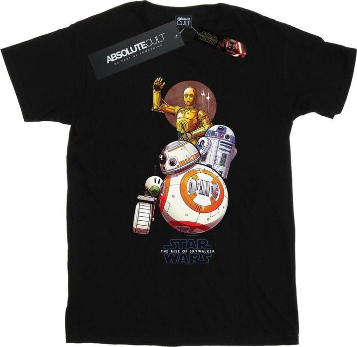 Actual product image Star Wars Mens The Rise Of Skywalker Droids Illustration T-Shirt (M)