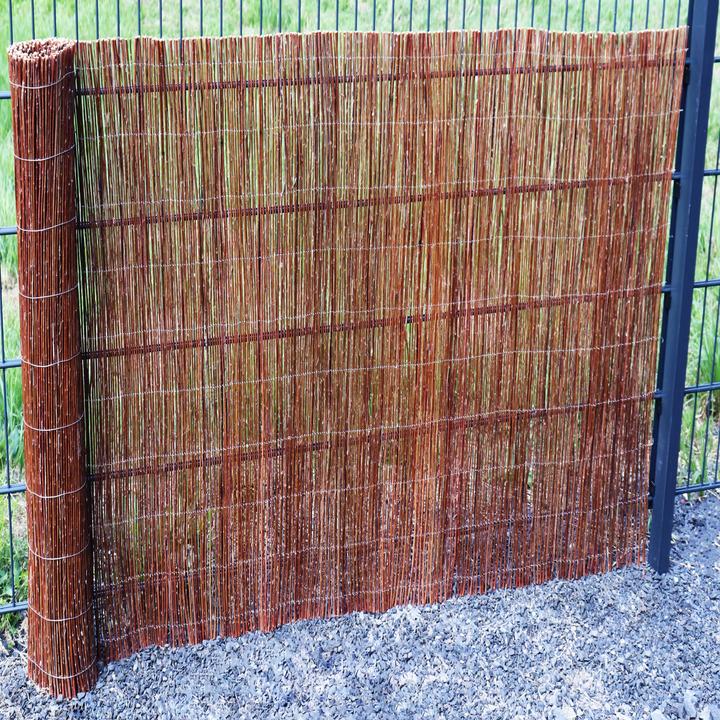 Actual product image Aquagart Weidenmatte 50m x 100 cm I Sichtschutzmatte aus Weiden Natürlicher Sichtschutz für Garten