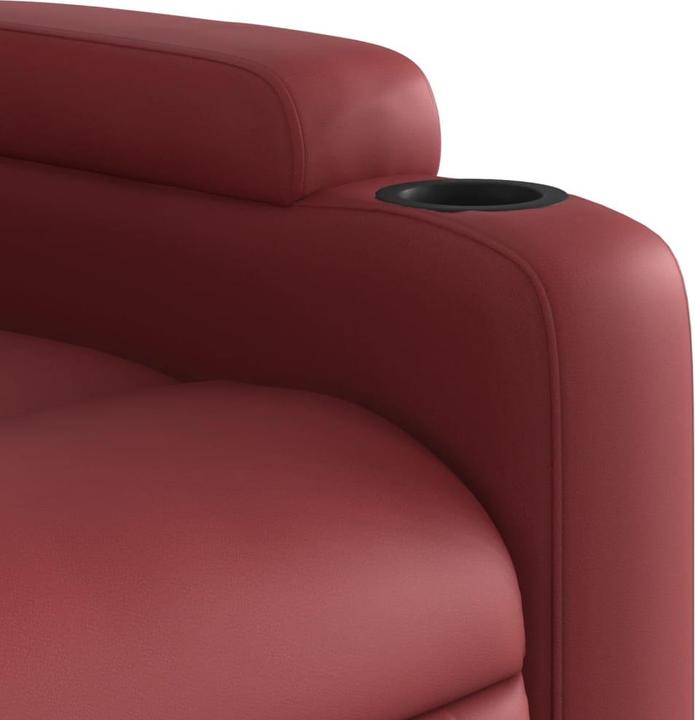 Produktbild VidaXL Massagesessel Weinrot Kunstleder,Farbe: Weinrot,Material