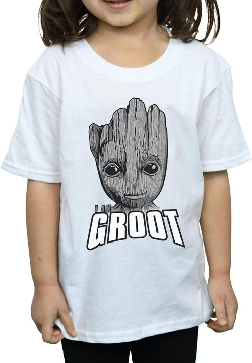 Immagine prodotto Guardians Of The Galaxy Groot Face Maglietta Ragazze (116)