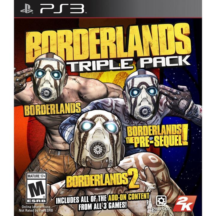Immagine prodotto 2K Games Take-Two Interactive Borderlands Triple Pack, PS3 Standard+DLC Inglese PlayStation 3 (PS3, EN)