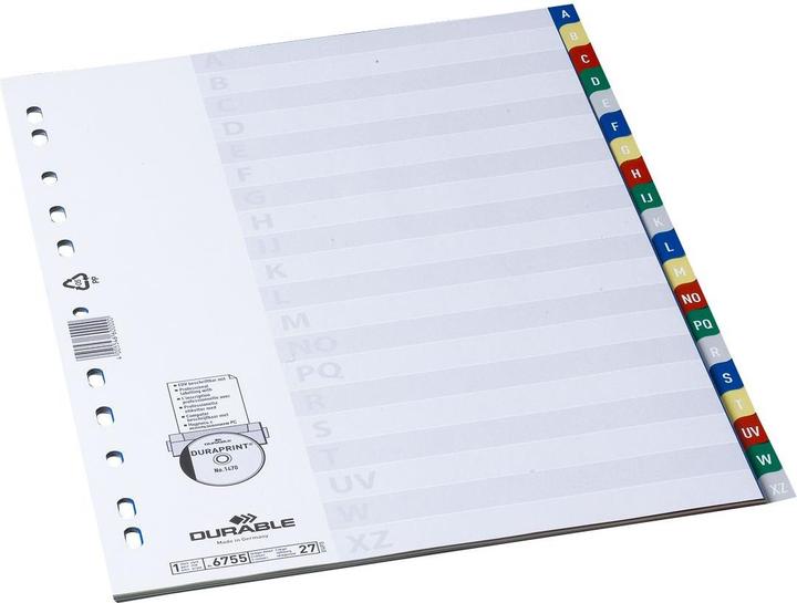 Produktbild Durable PP-Register, diverse Ausführungen, einzeln