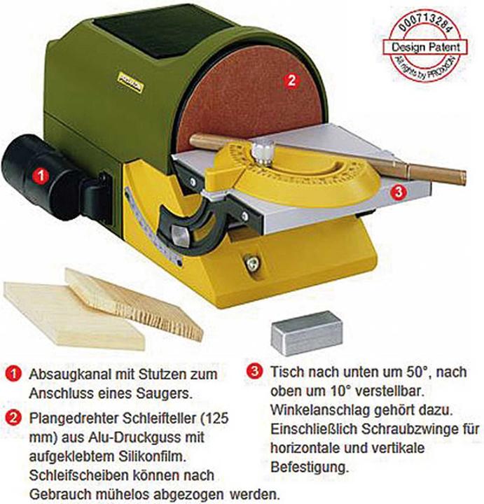Produktbild Proxxon Tellerschleifgerät TG 125/E (Tellerschleifer, 140 W)