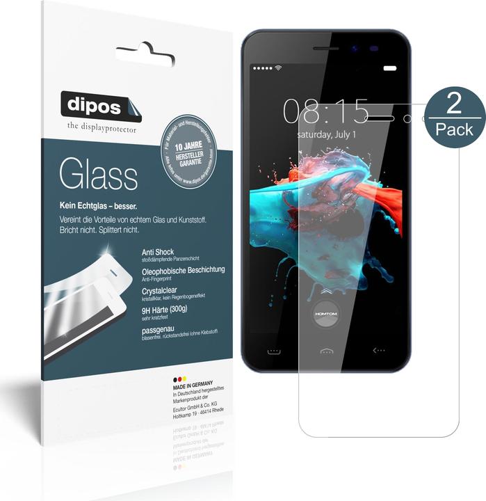 Produktbild Dipos Displayschutz Anti-Shock (2 Stück, Homtom HT16)