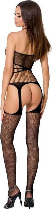 Actual product image Passion Woman Bs049 Bodystocking - Black One Size (One size)