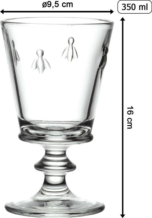 Actual product image La Rochère Rotweingläser Biene (35 cl, 6 Glasses, Red wine glasses)
