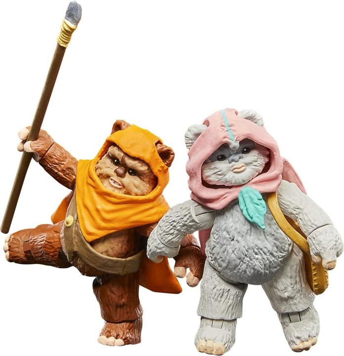Actual product image Hasbro Star Wars: Ewoks Vintage Collection figurines Wicket W Warrick & Kneesaa 10 cm