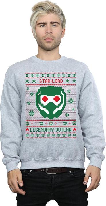 Immagine prodotto Guardians Of The Galaxy Vol. 2 Star Lord Fair Isle Felpa Uomo (L)