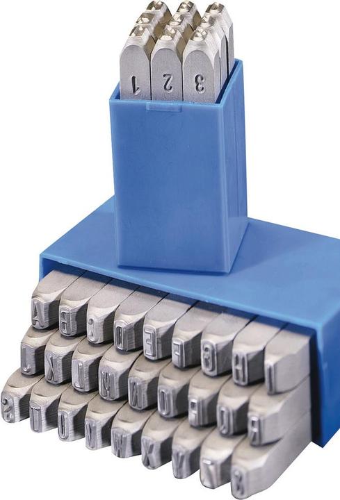Produktbild Dönges Handschlagstempelsatz spitz, 27-teilig, A - Z, Schrifthöhe 5 mm