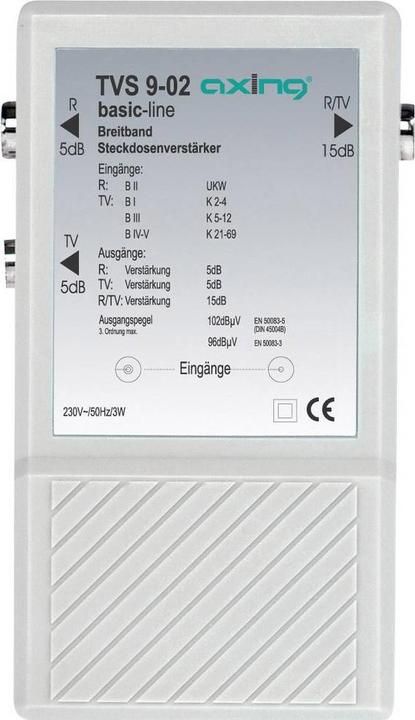 Produktbild Axing TVS 9-02 TV-Signalverstärker 47 (Stromversorgung)