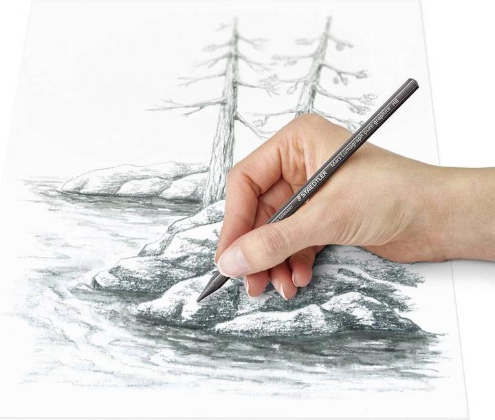 Immagine prodotto Staedtler Matite di grafite solida 100G Mars Lumograph in grafite pura (6.80 mm, 2B, 4B, 6B, 8B, 6 x)