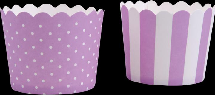 Actual product image Städter Mini Cupcake Moulds Lilac & White (6 cm)