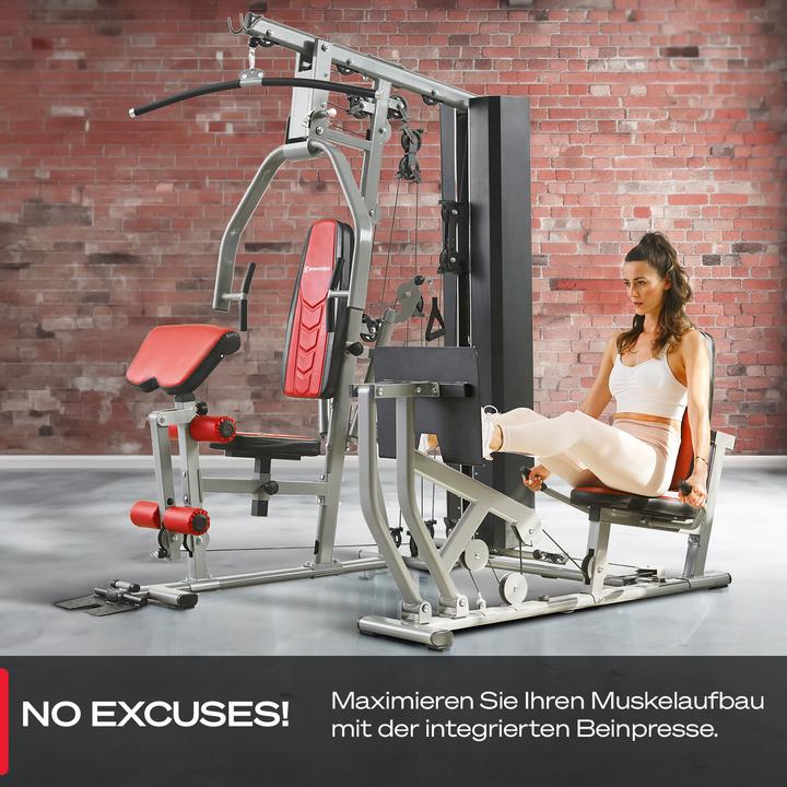 Immagine prodotto Sportstech HGX300 - Stazione di forza multifunzionale per l'home fitness con blocco pesi da 80 kg e