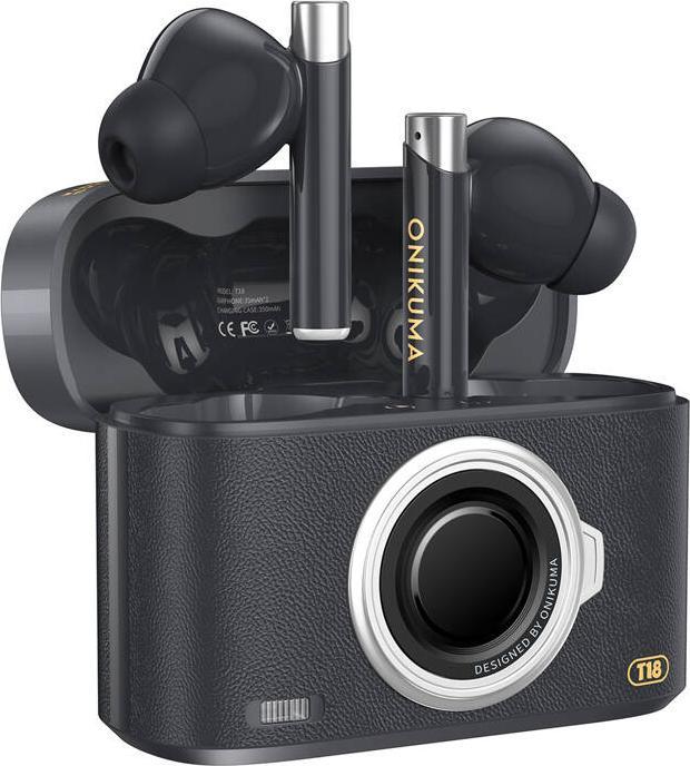 Image du produit Onikuma Écouteurs intra-auriculaires T18 (noir) (18 h, Sans fil)