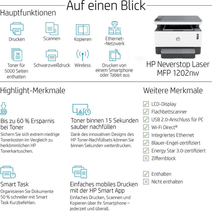 Image du produit HP 1202nw Neverstop (Laser, Noir et blanc)