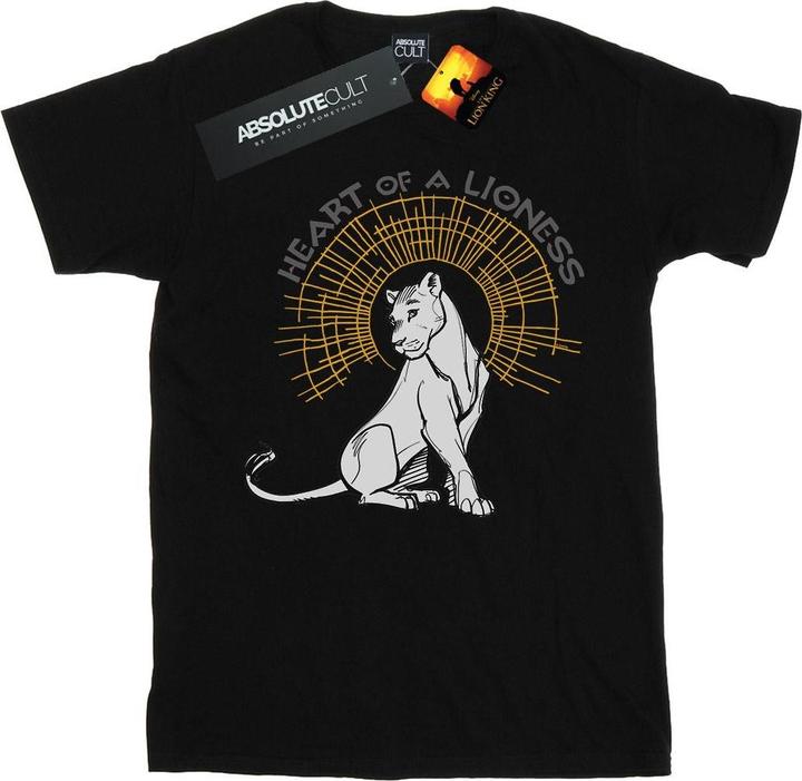 Actual product image Disney Womens/Ladies The Lion King Movie Heart Of A Lioness Cotton Boyfriend T-Shirt (XL)