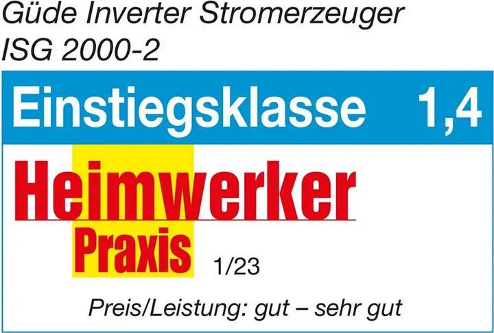 Productafbeelding Güde Stroomgenerator (2000 W, 4.10 l)